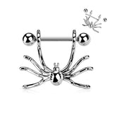 Pair Hanging Spider Nipple Shield Rings