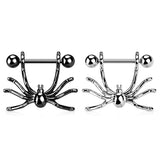 Pair Hanging Spider Nipple Shield Rings