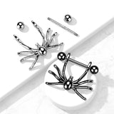 Pair Hanging Spider Nipple Shield Rings