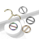 Pair Surgical Steel Dual Hinge Nipple Rings