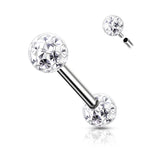 1 Pc Internally Threaded Ferido Ball Tongue  Barbell Nipple Barbell