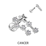 Zodiac Constellation Labret Tragus Helix Ear Cartilage Studs