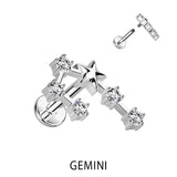 Zodiac Constellation Labret Tragus Helix Ear Cartilage Studs