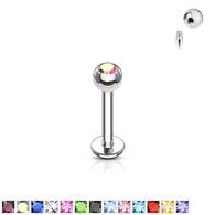 3mm Mixed CZ Labret Monroe Ear Cartilage Studs
