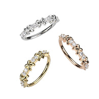 CZ & Criss Cross Ear Cartilage Daith Tragus Helix Earrings Hoop Nose Rings