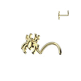 316L Surgical Steel Spider Top Nose Screw Stud