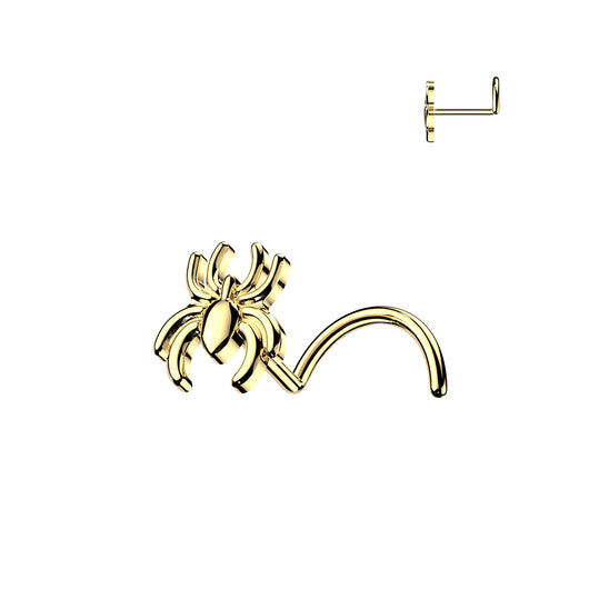 316L Surgical Steel Spider Top Nose Screw Stud