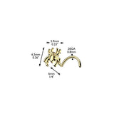 316L Surgical Steel Spider Top Nose Screw Stud
