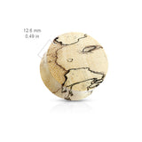 Organic Spalted Tamarind Wood Saddle Plugs Ear Gauges Tunnels Pair