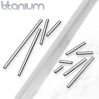 Titanium Internally Threaded Barbell Pins