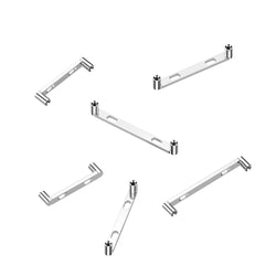 Titanium 2mm Rise & 2 Holes Anchor Dermal Surface Bar Piercing Post 16G