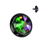 Implant Titanium Flat Crystal Dermal Anchor Top 16G