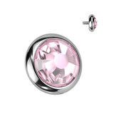 Implant Titanium Flat Crystal Dermal Anchor Top 16G