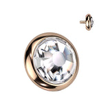 Implant Titanium Flat Crystal Dermal Anchor Top 16G