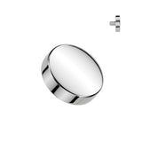Titanium Internally Threaded Flat Round Dermal Anchor Top