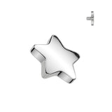 Titanium Internally Threaded Dermal Anchor Top Flat Star Value Pack