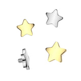 Titanium Flat Star Internally Threaded Dermal Anchor Top