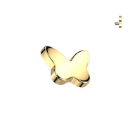 Titanium Internally Threaded Butterfly Dermal Anchor Surface Top