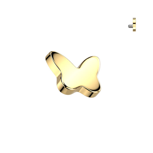 Titanium Internally Threaded Butterfly Dermal Anchor Surface Top