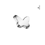 Titanium Internally Threaded Butterfly Dermal Anchor Surface Top