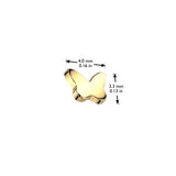 Titanium Internally Threaded Butterfly Dermal Anchor Surface Top