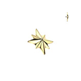 Titanium Starburst Dermal Anchor Surface Barbell Tops