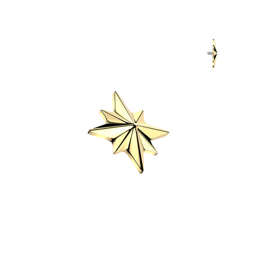 Titanium Starburst Dermal Anchor Surface Barbell Tops