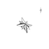 Titanium Starburst Dermal Anchor Surface Barbell Tops