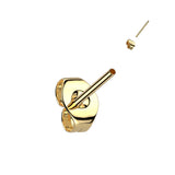 1 Pc Titanium Threadless Push In Earring Stud Post With Butterfly Back 20ga