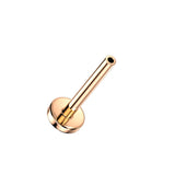 Titanium Threadless Push In 4mm Base Flat Back Stud Pins Labret 20G