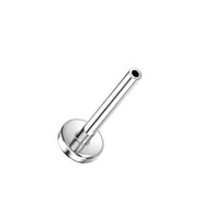 Titanium Threadless Push In 4mm Base Flat Back Stud Pins Labret Tragus 14G