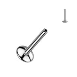 Titanium Threadless Push In Lined CZ Spider Top Labret Tragus 18G