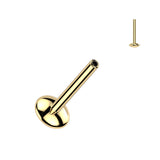 Titanium Threadless Push in Panda Top Labret Cartilage Tragus Earring