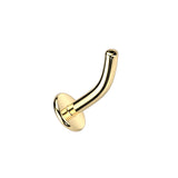 Titanium Threadless Floating Convex Base Marquise CZ Dangle Belly Button Ring
