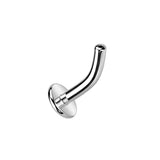 Titanium Threadless Floating Convex Base Marquise CZ Dangle Belly Button Ring