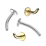 Titanium Threadless Belly Button Floating Convex Base Post 16 Gauge
