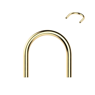 Titanium Threadless Push In U Hoop Barbell Pin For Nose Tragus Eyebrow