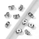 10 Pairs Pack Of 316L Stainless Steel  Butterfly Earring Backs