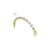 Brass 2mm Crystal Nose Ear Chain Connector
