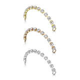 Brass 2mm Crystal Nose Ear Chain Connector