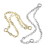Titanium Nose Ear Double Chain Connector With 2 O-Ring