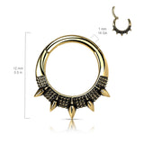 High Quality Precision Spike Fan Hinge Hoop Segment Ring Nose Septum