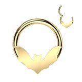 High Quality Precision Hinged Bat Segment Hoop Rings Nose Septum