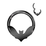 High Quality Precision Hinged Bat Segment Hoop Rings Nose Septum