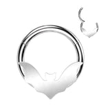 High Quality Precision Hinged Bat Segment Hoop Rings Nose Septum