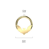 High Quality Precision Hinged Bat Segment Hoop Rings Nose Septum