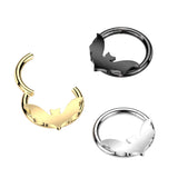 High Quality Precision Hinged Bat Segment Hoop Rings Nose Septum