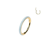 Hight quality Opal Line Hinged Segment Hoop Rings Tragus Ear Cartilage