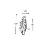 Beautiful Leafy Vine CZ Hinged Comfortable Belly Button Ring