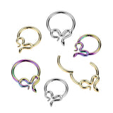 Titanium Hinged Slithering Snake Segment Hoop Ring Daith Septum Cartilage